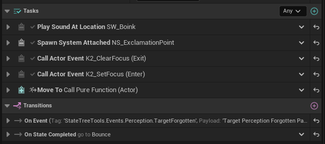 Chase state tasks overview