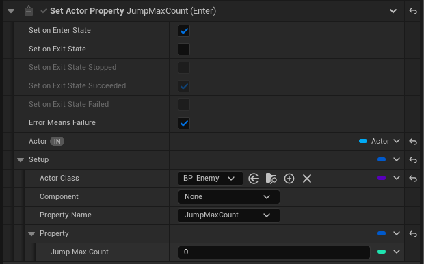 Set Actor Property example